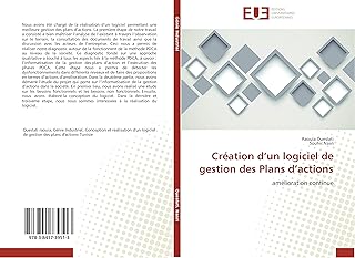 Création d’un logiciel de gestion des Plans d’actions: amélioration continue