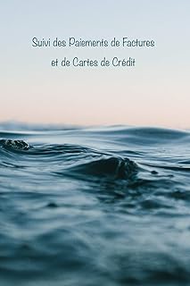 Suivi des Paiements de Factures et de Cartes de Crédit: Faites le suivi de tous vos paiements mensuels de factures et de cartes de crédit, des dates ... des soldes impayés et du crédit disponible
